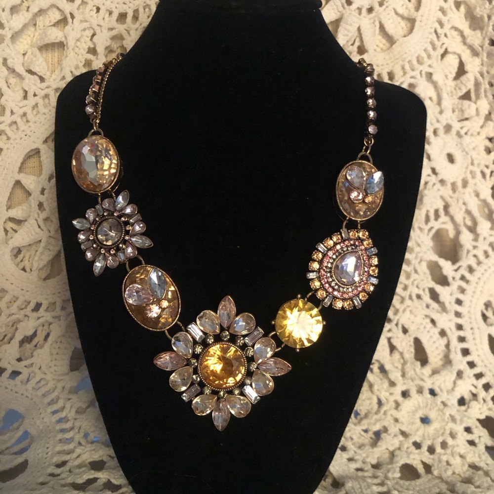 NWOT Betsey Johnson Shades of Autum Statement Necklace